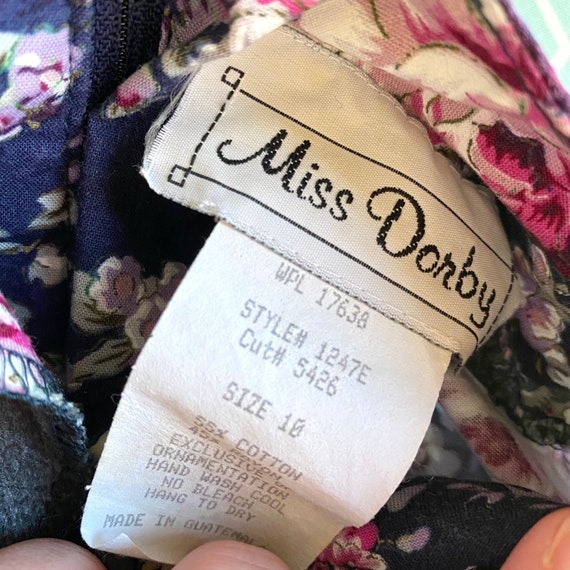 Women’s Vintage 90’s Miss Darby Floral Midi Dress… - image 10
