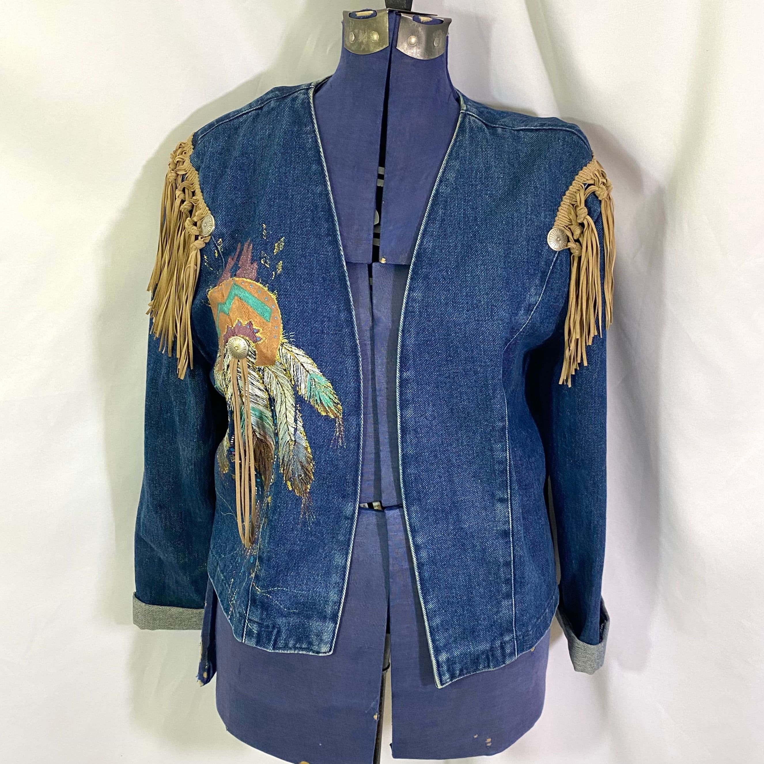 Ameri VINTAGE アメリ FRINGE PARTS SET DENIM Ameri VINTAGE アメリ FRINGE PARTS SET DENIM