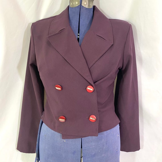 Vintage 90’s City Triangles Purple Pant Suit Size… - image 2