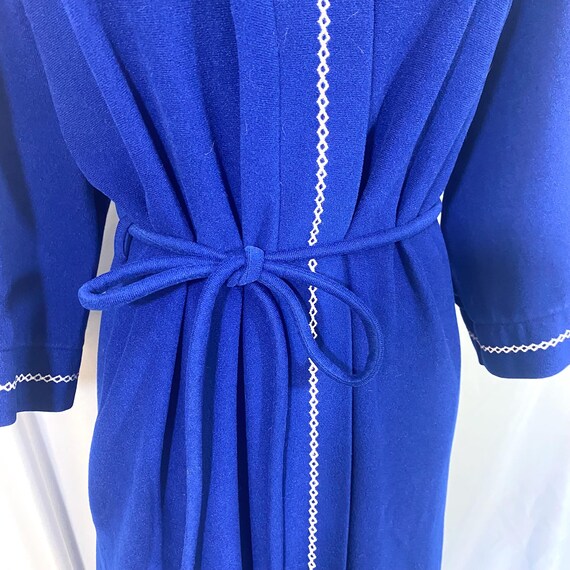 Vintage Vassarette Blue Robe Medium - Vintage Med… - image 4