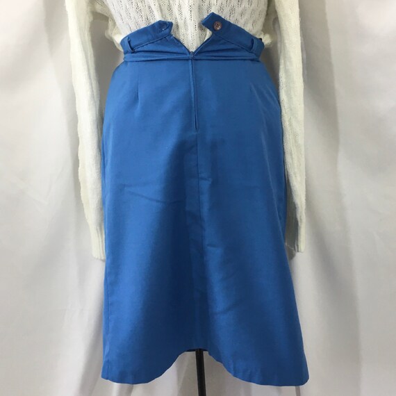 1980s Vintage Rrrruss Preppy White 100/% Polyester Button Skort Brand New