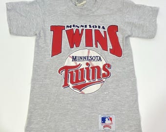 Kid's Vintage 1991 Minnesota Twins T Shirt Youth Medium - Vintage