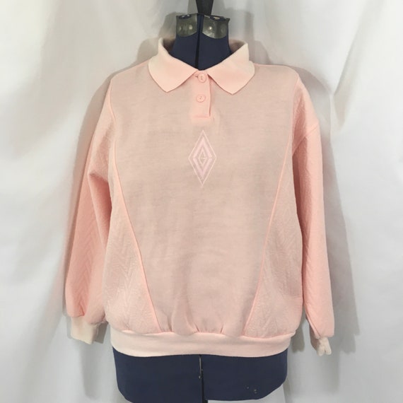 Vintage GITANO size medium sweatshirt sweater pink and black