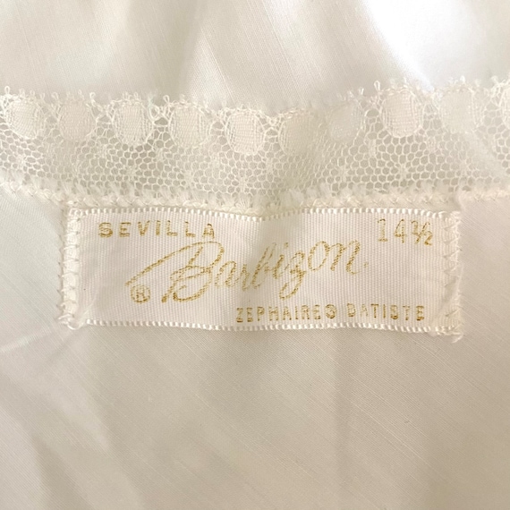 Vintage 50’s Barbizon Zephaires Batiste White Eye… - image 10