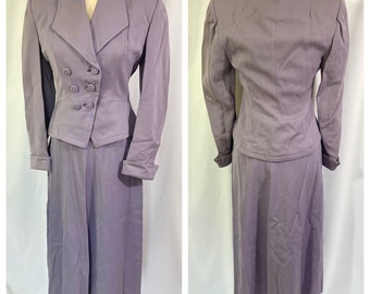 Women‘a Vintage 40’s 50’s Lavender Purple Skirt Suit Size Small - Skirt & Jacket Set - 40’s Suit - Small Suit - 50’s Suit size 4 6