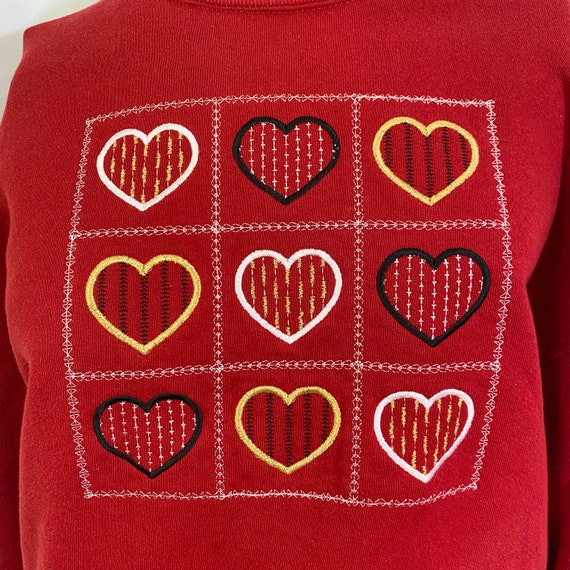 Vintage 90’s Northwoods Outfitters Heart Sweatshi… - image 3