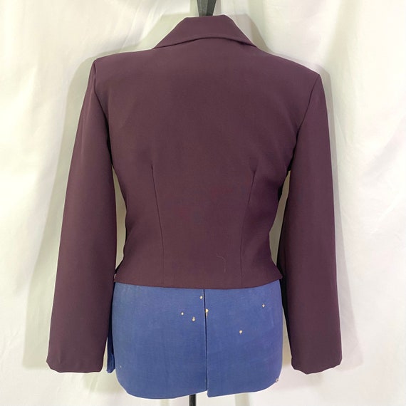 Vintage 90’s City Triangles Purple Pant Suit Size… - image 6