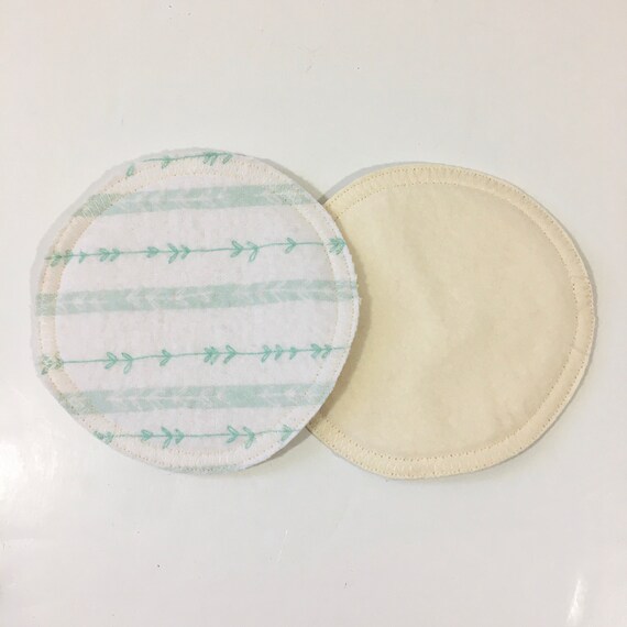 Single Pair 2 Reusable Cotton Flannel Nursing Pads Etsy