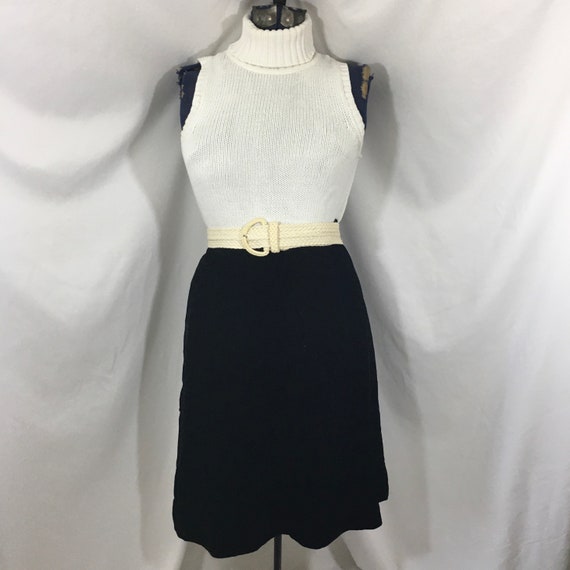 Vintage 1950s Smart Set Sportswear Black Velvet Skirt Small 
