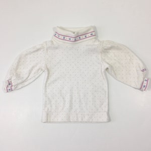 Vintage OshKosh B’gosh Baby Turtleneck (3-6 Months): 80s Purple Tulip Shirt