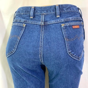 Vintage 80-tals Wrangler-jeans – hög midja, bootcut, 89 cm midja bild 8