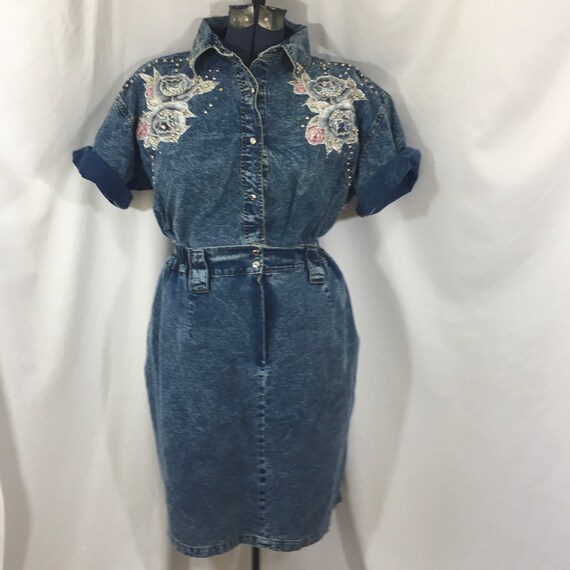 Women’s Vintage Denim Outfit - Vintage Denim Skirt