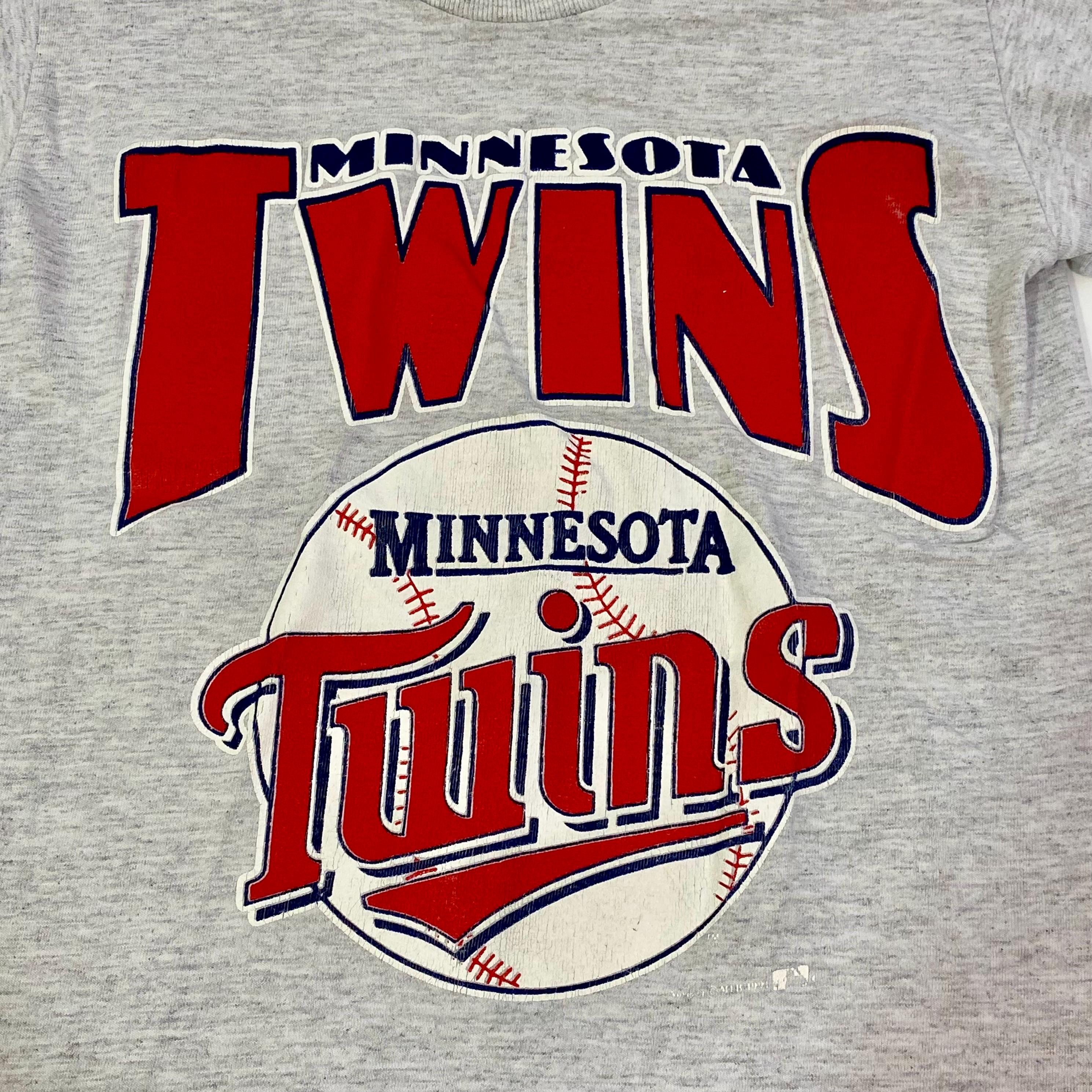 Kid's Vintage 1991 Minnesota Twins T Shirt Youth Medium - Vintage