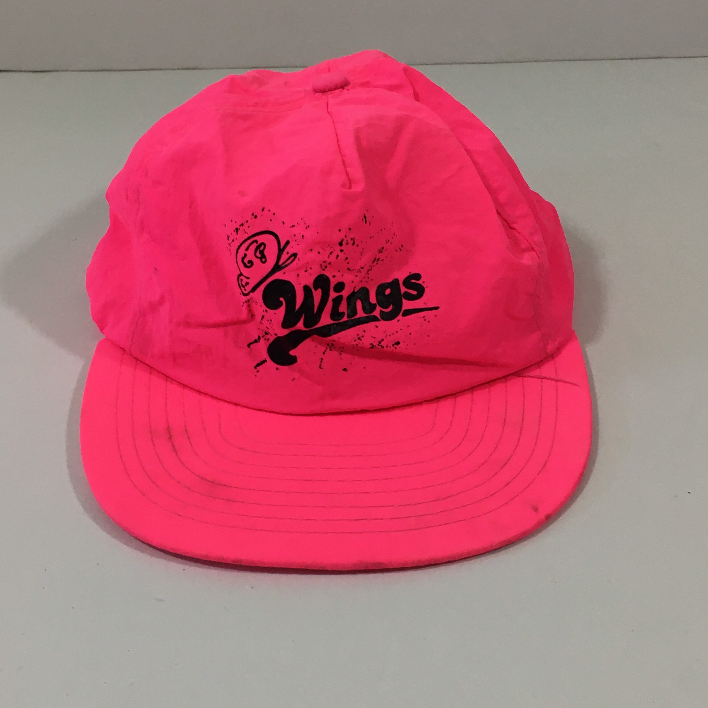 Vintage 90s Neon Pink Baseball Cap 
