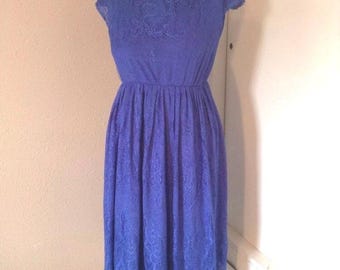 A Rose By Any Other Name Dress - Vintage Dress - Size XS xxs - Lace Dress - 50&#39;s Dress - 60&#39;s Dress - Rockabilly - XS Vintage - XS Dress