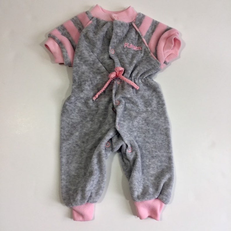 NB Newborn Romper Vintage Playskool 80/'s Romper Vintage Romper Vintage Terrycloth Vintage Baby Girl/'s Romper Vintage Pajamas