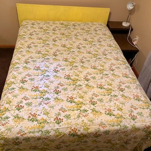Vintage 70’s Cannon Royal Family Floral Twin Sheets - 70’s Sheets - Vintage Bedding - Vintage Cannon Royal Family Sheets - Bohemian Sheets