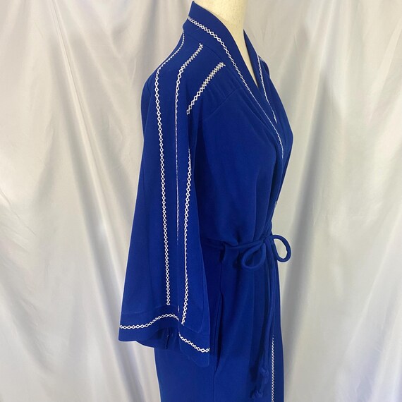 Vintage Vassarette Blue Robe Medium - Vintage Med… - image 7