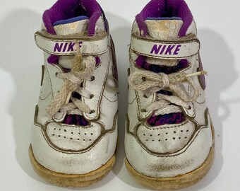 Vintage 1991 Nike High Top Baby Sneakers Size 3.5 - 90's