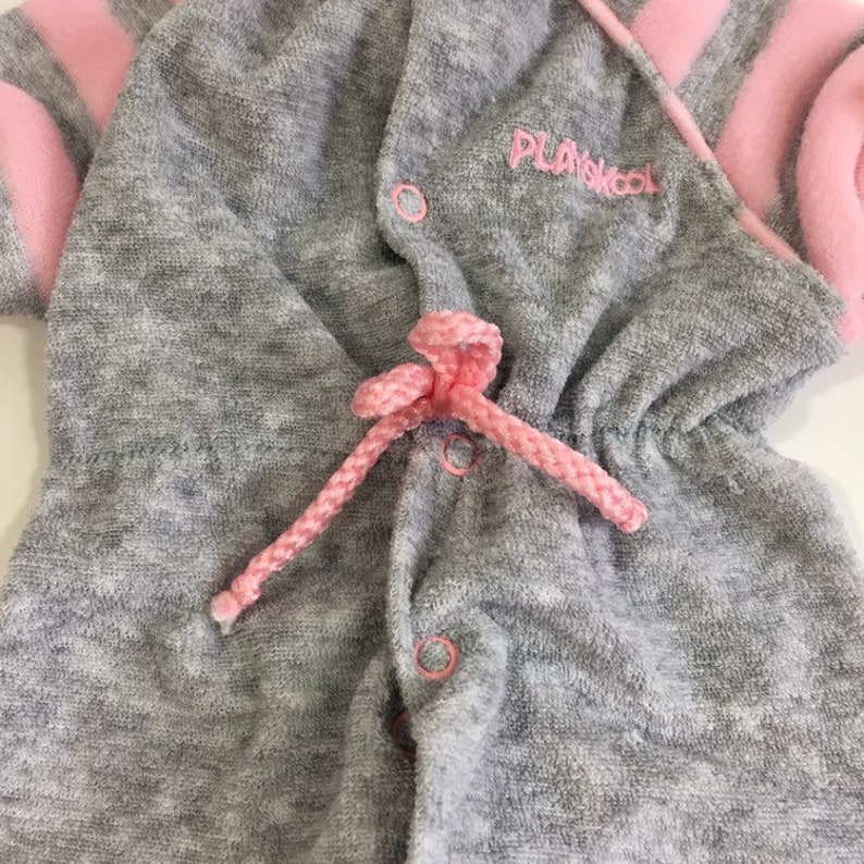 NB Newborn Romper Vintage Playskool 80/'s Romper Vintage Romper Vintage Terrycloth Vintage Baby Girl/'s Romper Vintage Pajamas