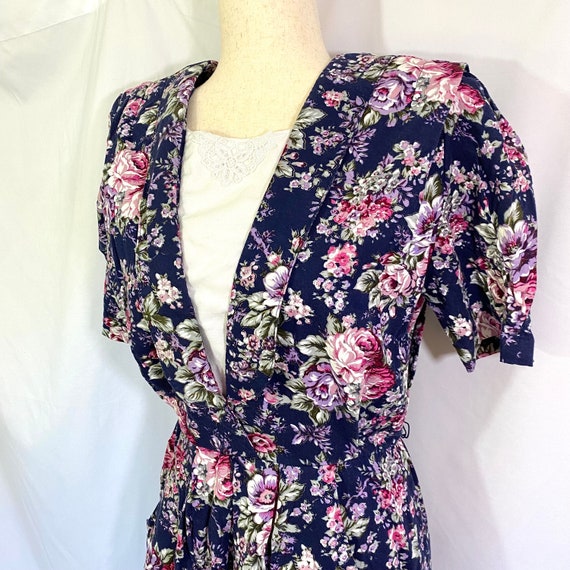 Women’s Vintage 90’s Miss Darby Floral Midi Dress… - image 4