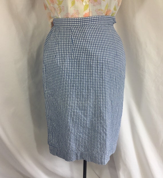 Gingham Girl Friday Skirt Suit - Small Skirt - Vi… - image 6