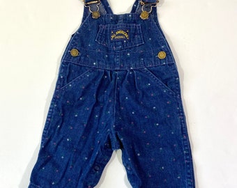 Baby Girl‘s Vintage Floral All American Overalls by Healthtex 3 Months - Vintage 3 Month Overalls - Vintage Healthtex Overalls 3 Months