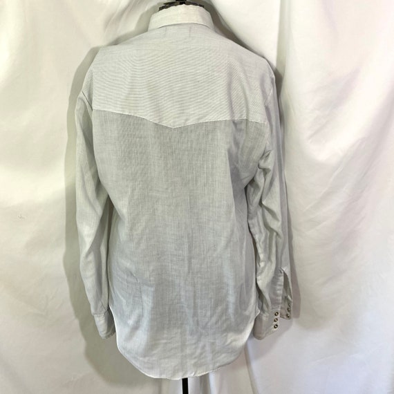 Vintage 80’s Career Club Pearl Snap Western Shirt… - image 2