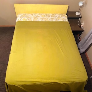 Vintage 70’s Full Size Sheet Set - Vintage Floral Print Sheets - 70’s Sheets - Vintage Bedding - Vintage Flat Sheet - Vintage Fitted Sheet