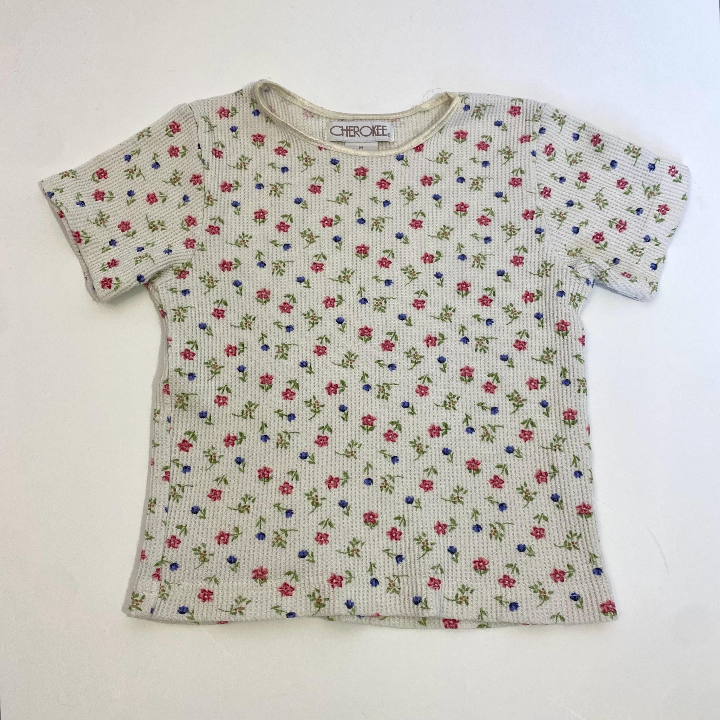 Vintage Floral Thermal Shirt - Etsy Canada