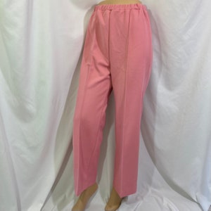 Vintage 70’s Pykettes Pink Wide Leg Pants Medium - Vintage Medium Pants - Vintage Wide Leg Pants