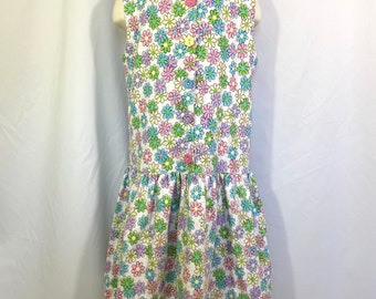 Girl’s Vintage 90’s Palettes Daisy Dress Small 6X - Vintage 6X Dress - 90’s Daisy Dress - Vintage Floral Dress - Vintage Small Dress