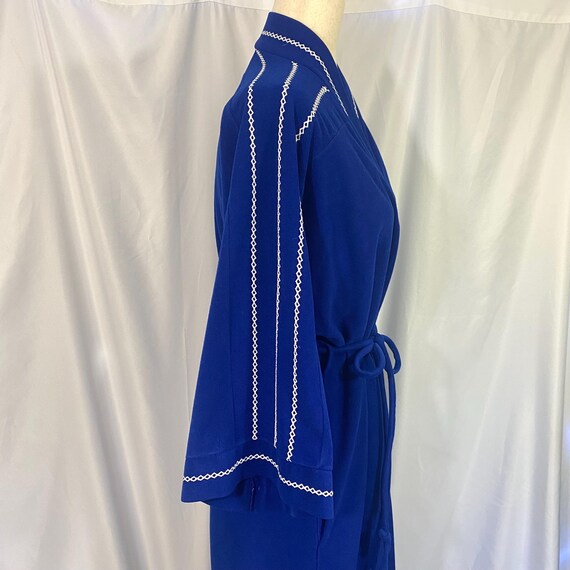 Vintage Vassarette Blue Robe Medium - Vintage Med… - image 6