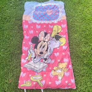Vintage 90's Minnie Mouse Sleeping Bag - Vintage Disney Sleeping