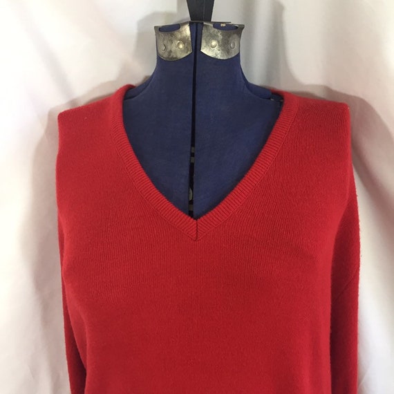 Men's Vintage Sweater - Vintage Red Sweater - Vin… - image 3