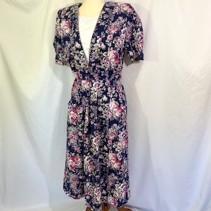 Women’s Vintage 90’s Miss Darby Floral Midi Dress Size 10 Medium - Vintage Floral Dress - 90’s Midi Dress - 90’s Medium Dress - Vintage 10