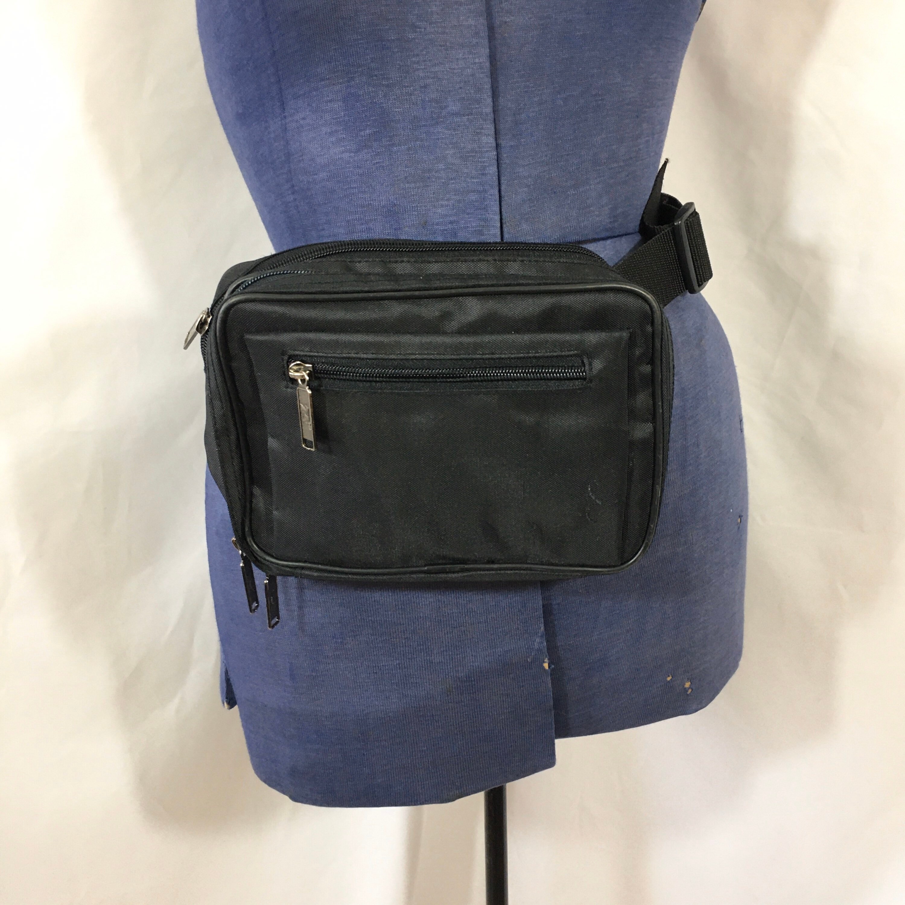 Vintage 90s Large Black Fanny Pack Vintage Fanny Pack Etsy