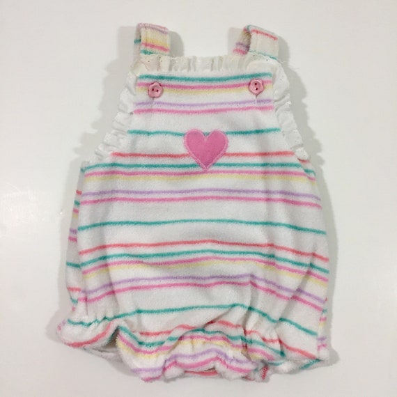 Vintage Girl's Romper - 3 6 month romper - Vintage