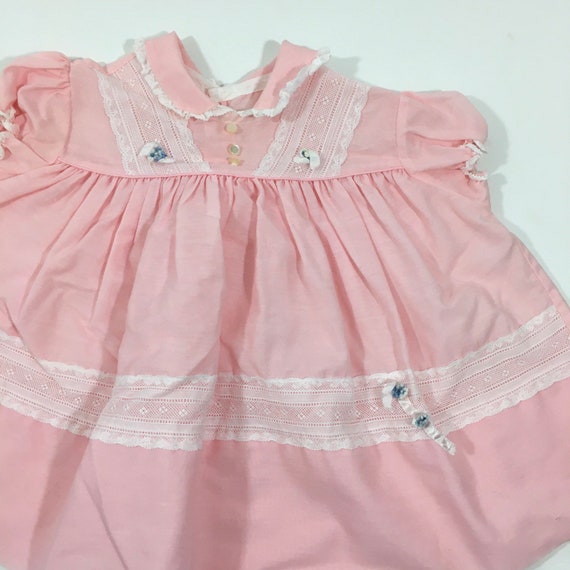 Toddler Girl’s Vintage Length Pink Dress 12 18 24… - image 4