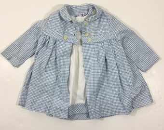 Set meisjes vintage jaren 60 jurk en jasje 2T - vintage peuterjurk - vintage 2T-jurk - vintage jurk 24 maanden - vintage paasoutfit