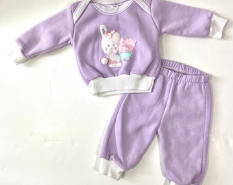 Vintage 90’s Childwise Sweatshirt & Pants Set 6 Months - Vintage Sweatsuit - 6 Month Sweatshirt - 90’s Sweatsuit