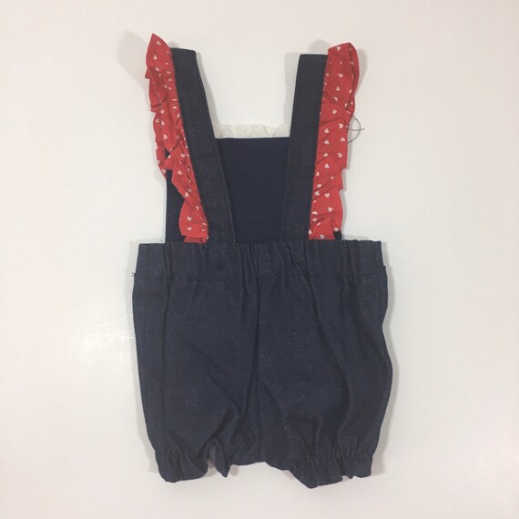 Girl’s Vintage 80’s Healthtex Denim Bubble Romper… - image 4