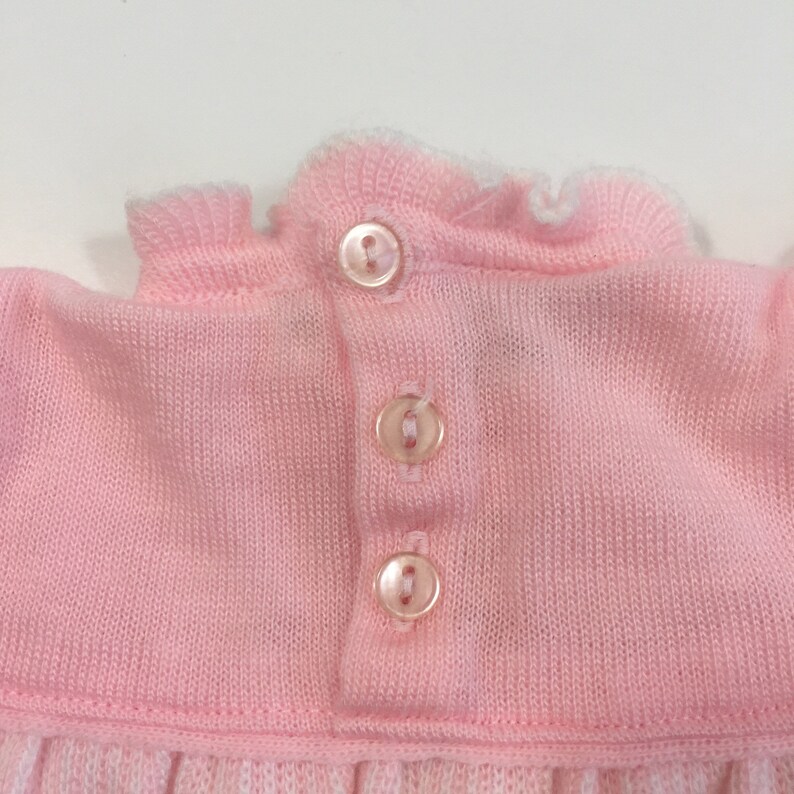 Vintage Baby Dress Pink Baby Dress 3 6 Month Dress Etsy