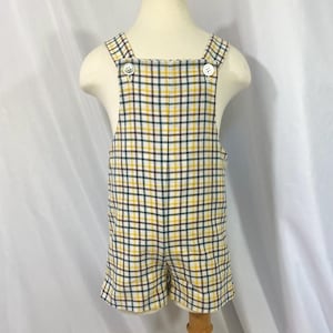 Vintage-Jungen-Strampler aus den 60er Jahren von Healthtex mit Karomuster, JonJon, Größe 3T