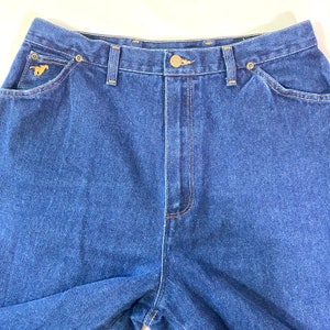 Vintage 80-tals Wrangler-jeans – hög midja, bootcut, 89 cm midja bild 9