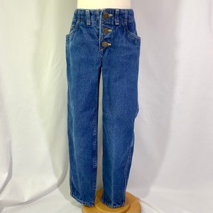 Kid’s Vintage 80’s Lee Button Fly Jeans 8 Slim - Vintage Tapered Jeans - Vintage Lee Jeans - Size 8 Slim Jeans - Kid’s Button Fly Jeans
