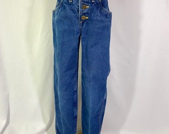 Kid’s Vintage 80’s Lee Button Fly Jeans 8 Slim - Vintage Tapered Jeans - Vintage Lee Jeans - Size 8 Slim Jeans - Kid’s Button Fly Jeans