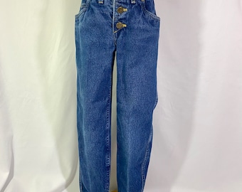 Kid’s Vintage 80’s Lee Button Fly Jeans 8 Slim - Vintage Tapered Jeans - Vintage Lee Jeans - Size 8 Slim Jeans - Kid’s Button Fly Jeans