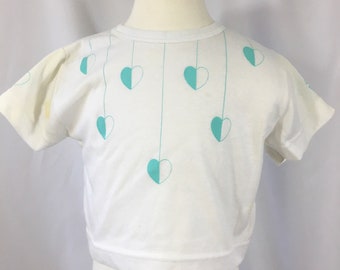 Toddler Girl’s Vintage 90’s OshKosh B’gosh Heart T Shirt 3T - Vintage OshKosh B’gosh Shirt - Vintage 3T OshKosh