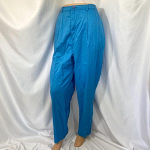 Vintage Levi&#39;s sportkleding dames blauwe broek medium large - vintage Levi&#39;s broek - damesbroek - 80&#39;s broek - hoge taille broek